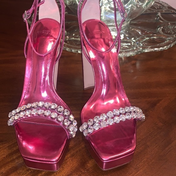 ALEXANDRE BIRMAN 725 Lenny Crystal Embellished Platform Sandals - Picture 3 of 14